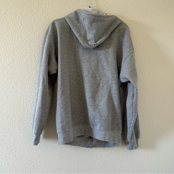 Gildan No Excuses Hoodie Women’s Medium Gray Zip Front Casual Gym Workout Street - Picture 8 of 8